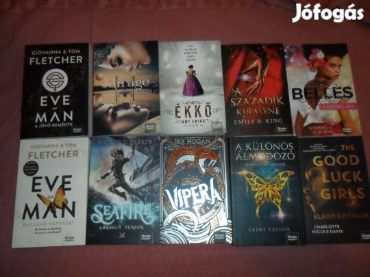 Maxim Kiadó romantikus fantasy, sci-fi, disztópia regényei (10 db )