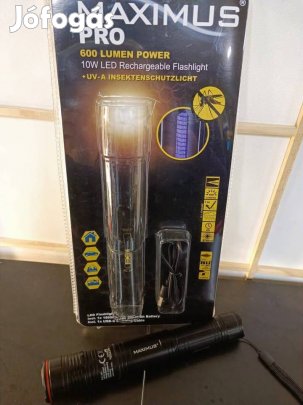 Maximus Pro 10W LED újratölthető zseblámpa