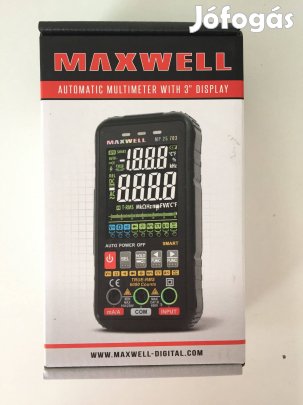 Maxwell 25703 Automata, színes kijelzős multiméter - 3" - 4 x AAA