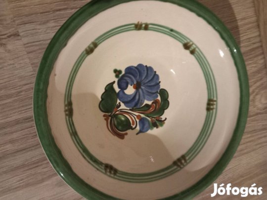 Mázas, népi kerámia tányér