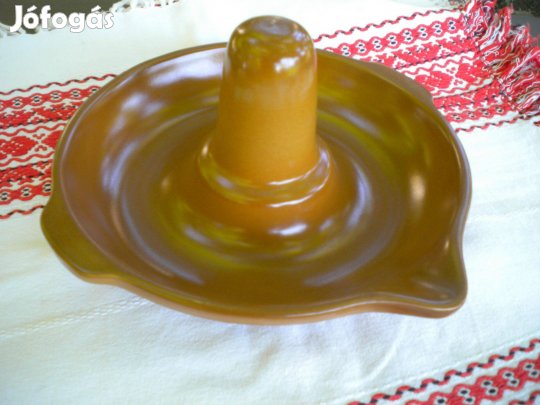 Mázas kerámia grillcsirke sütő tál