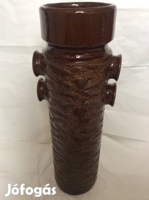 Mázas kerámia kaspó, virágtartó