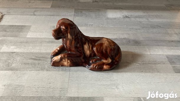 Mázas kerámia kutya