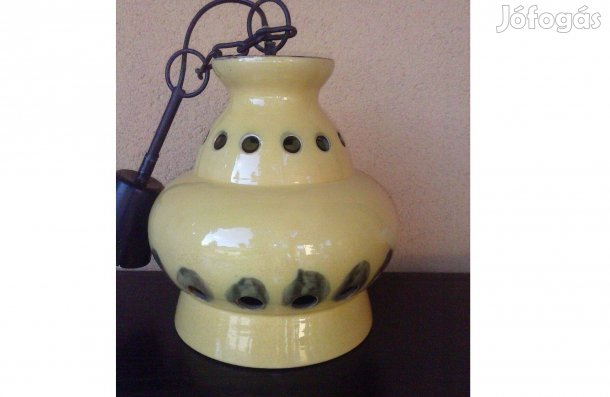 Mázas kerámia lámpa , függeszték