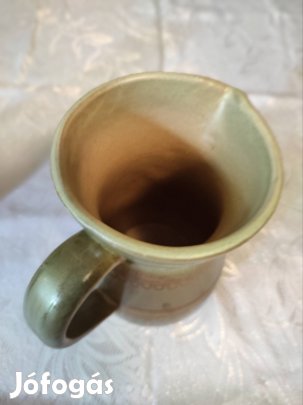 Mázas kerámia népi váza 