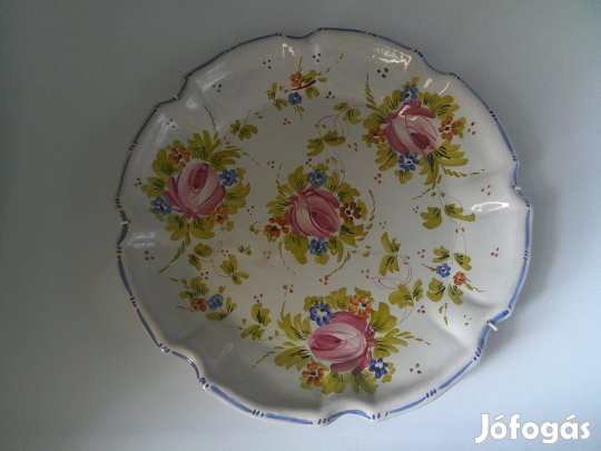 Mázas kerámia tál, falitányér eladó