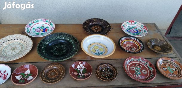 Mázas kerámia tányérok