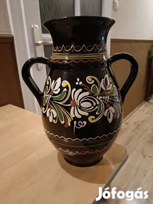 Mázas kerámia váza