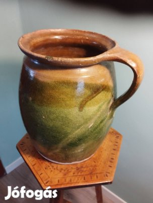 Mázas népi bödön,csupor,szilke