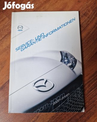 Mazda Kitöltetlen Szervízkönyv 2009