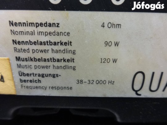 Mb quart cs690 ritka hangfalpár eladó