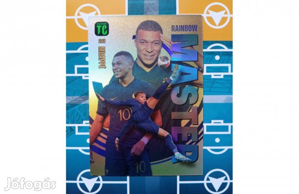 Mbappé Rainbow Master Panini Top Class 2024 focis kártya