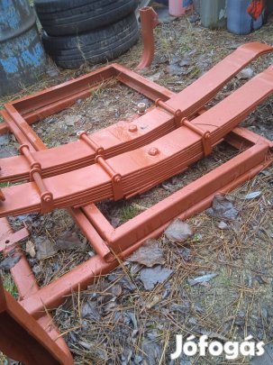 Mbp 6.5 pótkocsi tengelyek,rugókötegek,futómű eladó!