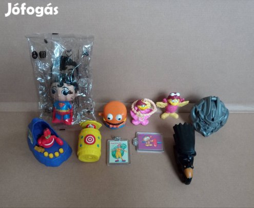 McDonald's és Burger King játékok kulcstartó 