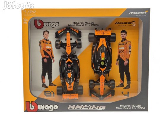 McLaren MCL38 F1 szett (2024) - #4 Lando Norris - #81 Oscar Piastri -