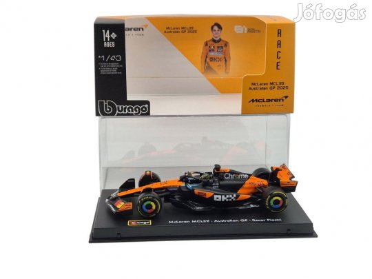 McLaren MCL39 F1 #81 (2025) - Oscar Piastri - PILÓTÁVAL -  Bburago -