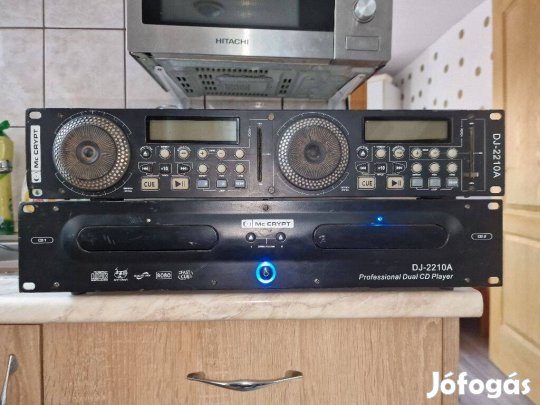 Mc Crypt 2 lemezes DJ lejátszó + vezérlő