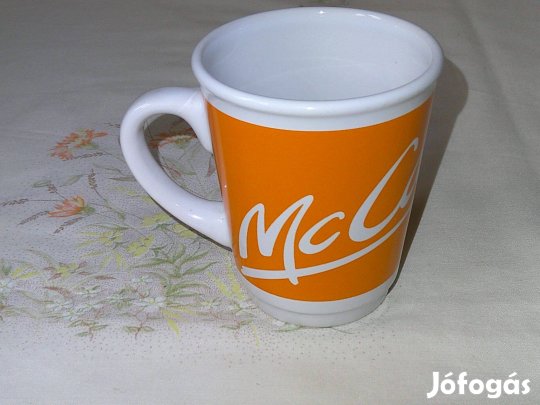 Mccafé porcelán kávés csésze, bögre ( Narancssárga )