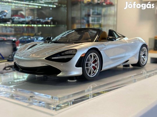 Mclaren 720S Spider 2019 supernova silver 1:18 True Scale Model TSM