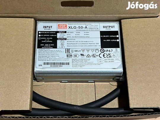 Meanwell Xlg-50-A LED tápegység új!