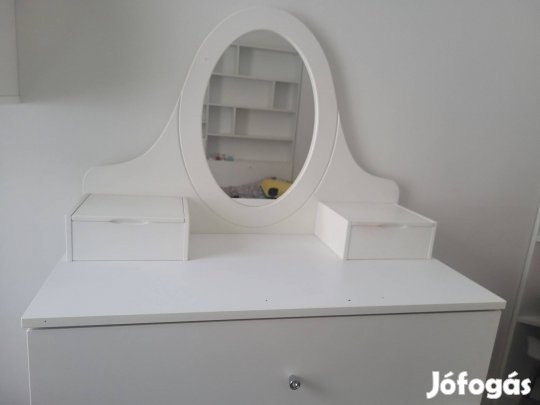 Meblik Fashion Pink 4 fiókos komód fésülködő tükörrel