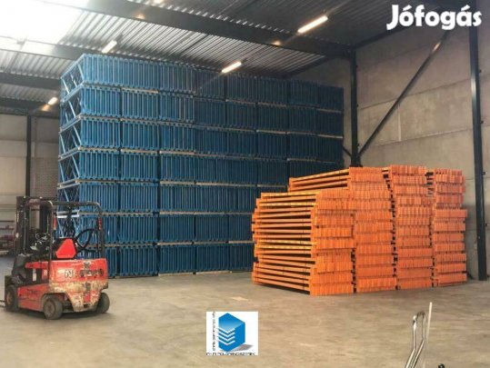 Mecalux tipusú raklap állvány, ipari pocrendszer