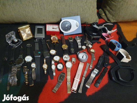 Mechanikus és quartz karórák, ébresztőórák - 45 db óra