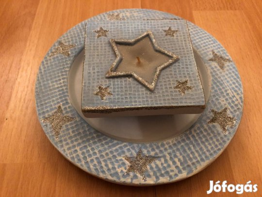 Mécses díszes tál