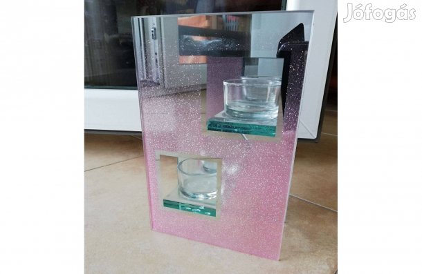 Mécsestartó üveg Új !