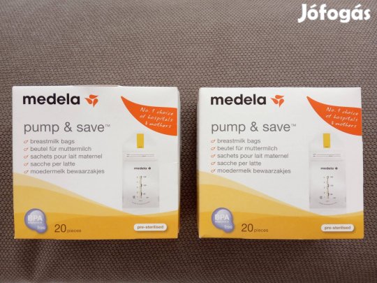 Medela Pump & Save anyatejtároló zacskó, anyatejgyűjtő tasak új