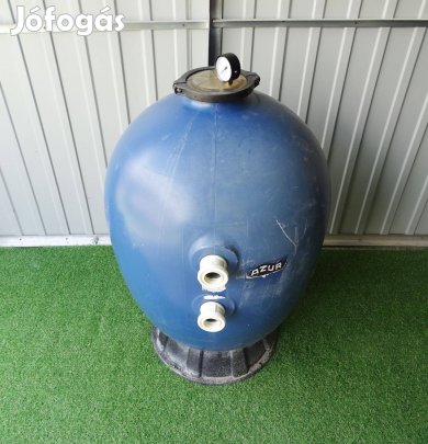 Medence homokszűrő tartály, üvegszálas, erősített