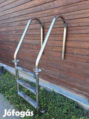 Medence létra rozsdamentes 