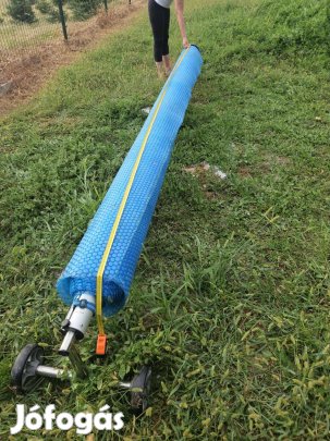 Medence szolártakaró+mobiltekercselő