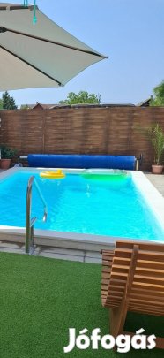 Medencekorlát, 6x3 szolártakaró, tekercselővel Medencekiegészítők