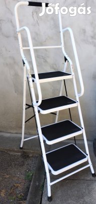Media shop biztonsági létra Genius 4 lépcsős, kapaszkodóval mediashop