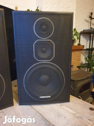 Medion MD8988 hangfalak fémráccsal kitűnő állapotban, Max 140W