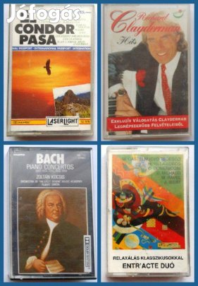 Meditáljon minőségi zenére! 4 db MC együtt!