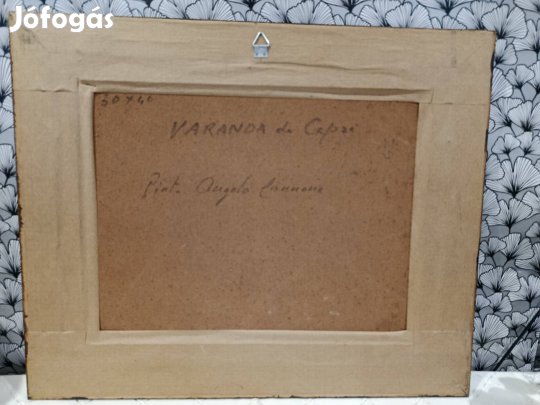 Mediterrán hangulatú olajfestmény