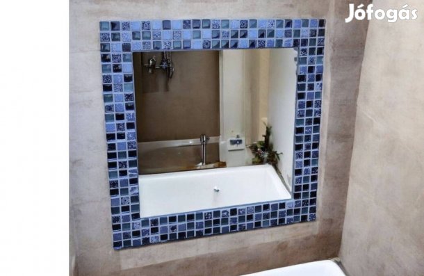 Mediterrán kézműves antik hatású falitükrök (42x42)