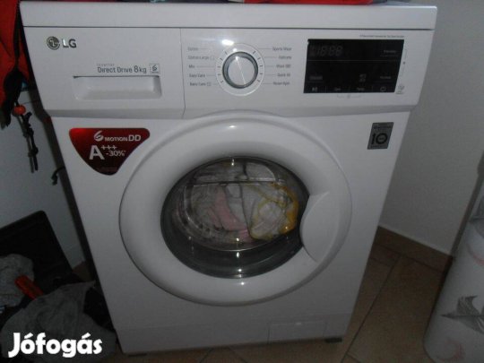 Még 5 év hivatalos garanciával LG direct driveos mosógép 120.000ft