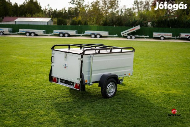 Még ma rendszámmal - új dobozos német utánfutó akciósan 768.000 Ft