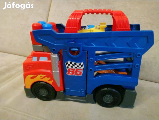 Mega Bloks versenypálya szállítóautó