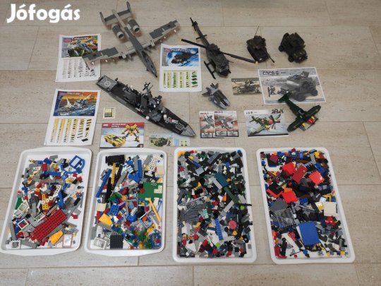 Megabloks Pro Builder - Sluban Army katonai jármű készletek+2kg LEGO