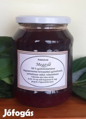 Meggylé, vegyszermentes termesztésből, 100% gyümölcs, 7 dl, bébiételne