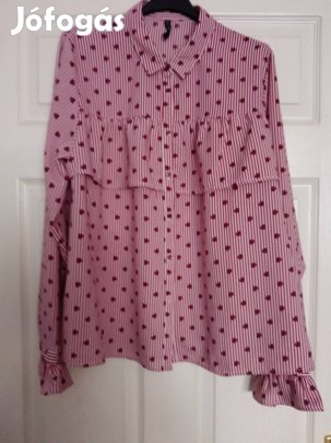 Meggypiros blúz 