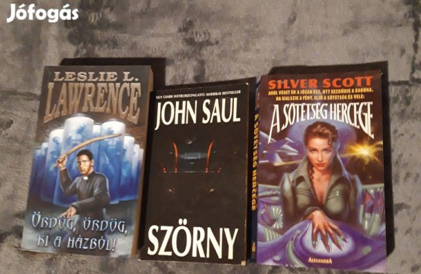 Megkímélt, jó minőség Krimi, romantikus, fantasy /horror/