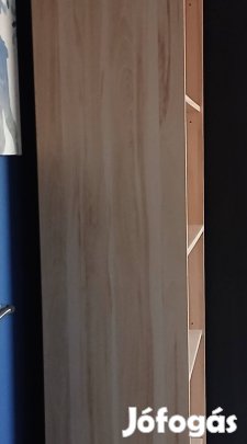 Megkímélt, világos fa színű nyitott könyvespolc / polcrendszer