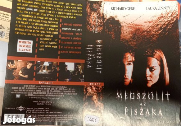 Megszólít az éjszaka - thriller VHS - Richard Gere