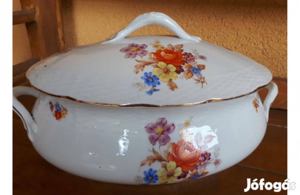 Meisseni porcelán leveses tál , kínáló tál