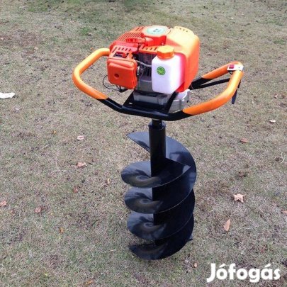 Meister benzines talajfúró földfúró lyukfúró 6,7LE + 2 csiga